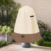 ANartcle front view of fountain cover showing full fit and protection