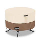 ANartcle front view cover on round table showing full protection benefit