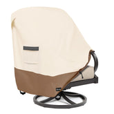 ANartcle front view of patio chair cover protecting furniture from weather