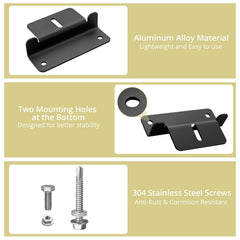 Anbte close-up of Z bracket profile highlighting corrosion-resistant aluminum strength