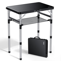 Anbte folded front view with handle showing portability and easy transport
