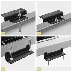 Anbte installed on RV roof showing secure panel mounting that reduces vibration