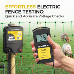 ANDMON in use on fence wire verifying pulse voltage to speed fault finding