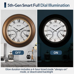 ANDY STAR dial showing integrated thermometer and hygrometer for quick weather info