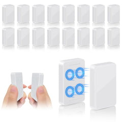 ANGAR front view of white curtain weights showing compact waterproof design and easy storage