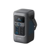 Anker SOLIX C200 front panel showing display and controls for easy monitoring
