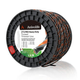 A ANLEOLIFE front spool view showing 738ft capacity and rugged packaging benefit