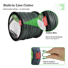 A ANLEOLIFE in use on walk-behind mower cutting thick weeds efficiently