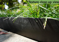 Anleolife installed along a flower bed edge keeping mulch and soil contained