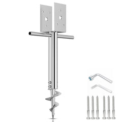 Anmentol front view post holder showing durable stainless sleeve and fit benefit