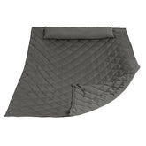 ANOW hammock pad front view showing full grey coverage and comfort