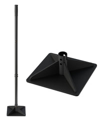 Ansionsol front view of tamper showing steel head and full handle for durable compaction