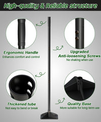 Ansionsol close-up of rubber grip handle improving comfort and reducing hand fatigue