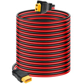 Ansoufien XT60 extension front view showing connectors and cable benefits