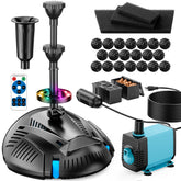 antfraer front view assembled kit showing compact filtration and fountain benefits