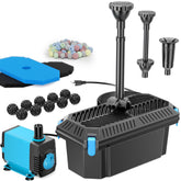antfraer front view of filter pump kit showing compact design and easy placement