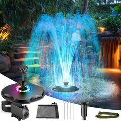 antfraer front view of floating fountain showcasing sleek design and easy placement