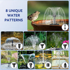 antfraer nozzle array layout demonstrating eight spray options for variety