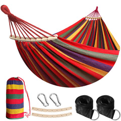 ANYOO front view of hammock laid out showing full bed and color, inviting relaxation