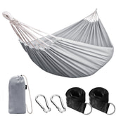 ANYOO front view of hammock showing full fabric and color, comfortable lounging