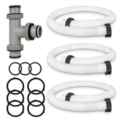 AOIT front view of T-joint hose kit showing components and easy compatibility