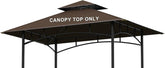 aonear brown canopy front view showing full coverage and UV protection