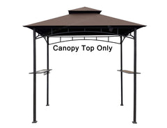 APEX GARDEN front view canopy top showing full 5x8 coverage and neat fit