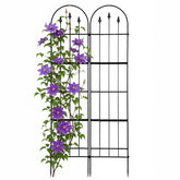 Apipi trellis front view showing full panel and clean black finish for neat support