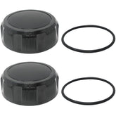 AppliaFit front view of two drain caps showing fit and durability benefit