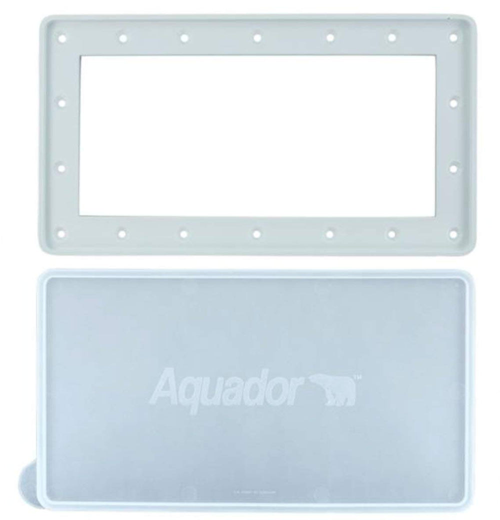 Aquador face plate front view showing clean fit and winter protection