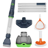 AQUAFYSH front view with pole showing cordless reach and convenient handling
