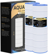 AQUALTRA two-pack front view showing product fit and ready replacement benefit