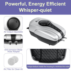 AquaMiracle detailed view of 2-inch air stone texture producing fine bubbles for better oxygenation