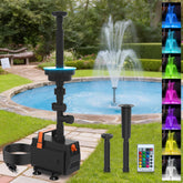 AquaMiracle front view of pump assembly showing compact design and easy placement