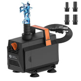 AquaMiracle front view of pump showing compact design and performance benefit