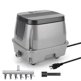 AquaMiracle front view showing compact aerator and durable housing benefit quiet operation