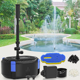 AquaMiracle front view of pump and filter kit showing compact design and easy placement