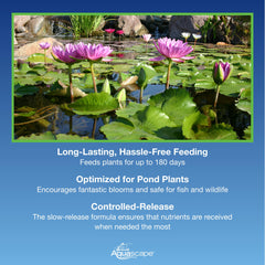 Aquascape capsules and granules side-by-side showing application options and precision