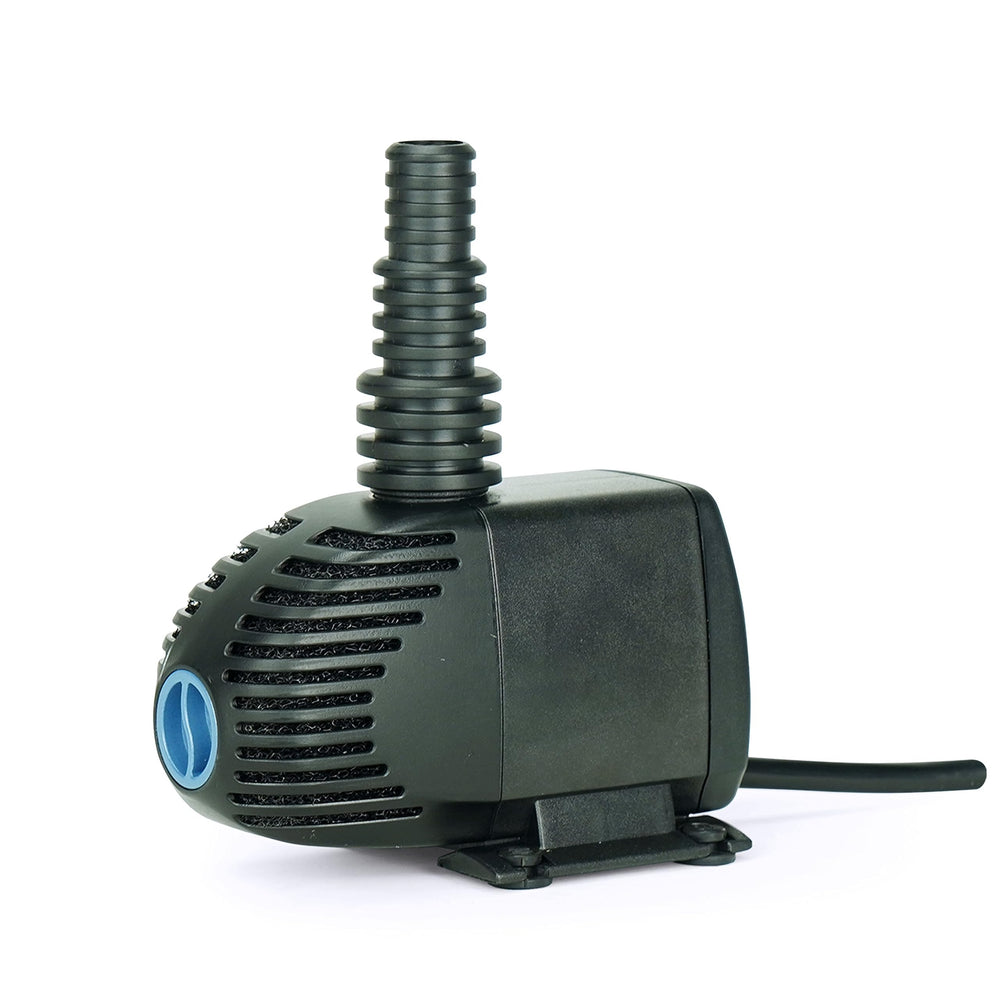 Aquascape Ultra 550 front view showing pump and connections for easy selection