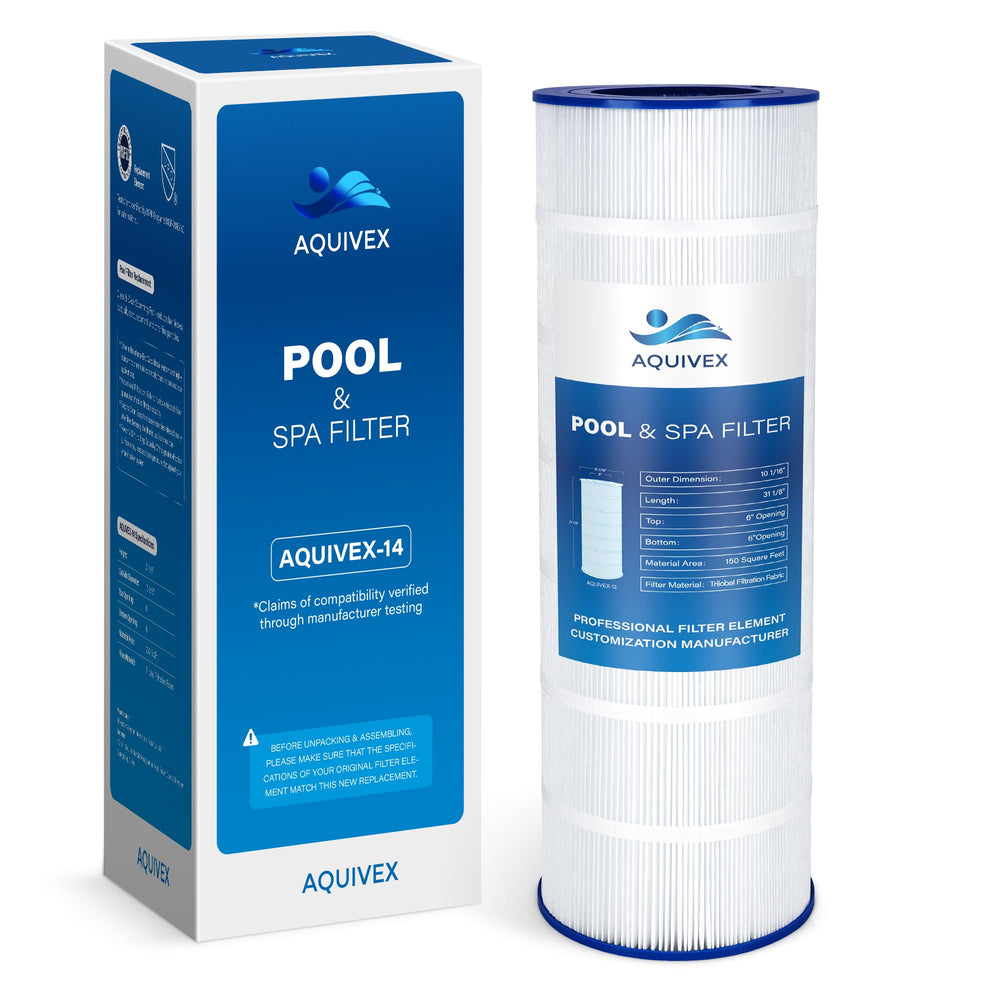 AQUIVEX CCRP200 front view showing full cartridge and benefits of easy replacement