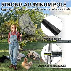 AQWXC extended telescoping handle in use offering extra reach and control