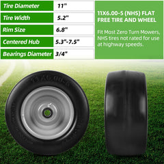AR-PRO close-up of smooth turf tread detail protecting grass while mowing