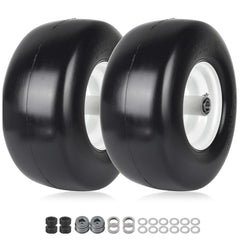 AR-PRO front view assembled wheel showing rim and smooth tread for turf protection