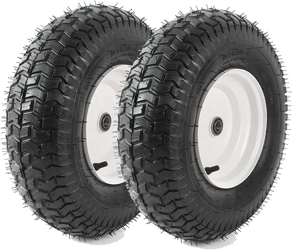 AR-PRO front view of assembled 16x6.50-8 wheel showing rim and tire benefits