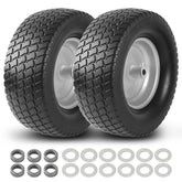 AR-PRO front view of complete 16x6.50-8 wheel assembly showing durable rim and tire benefit: ready-to-install