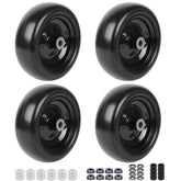 AR-PRO front view of wheel assembly showing hub and durable PU tire for reliable replacement