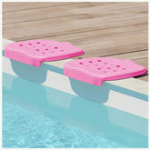 Arborix front packaging showing pink pool seat cushions and included carry bag for convenient transport