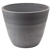 Arcadia Garden Products front view of etched pot showing elegant shape and curb appeal