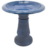 Arcadia Garden Products front view showing blue antique finish and bowl benefit
