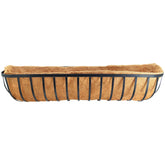 Arcadia Garden Products front view of 48-inch metal trough showing full length and finish benefit